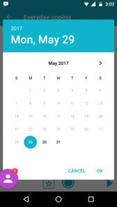Mental Snapp- calendar function