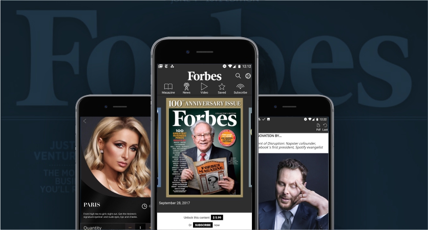 Forbes used PWA by Systango