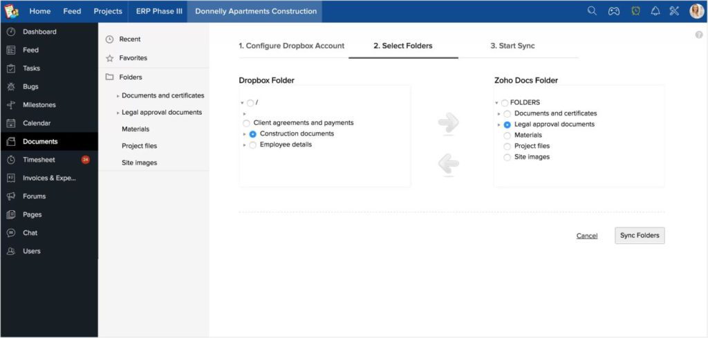 Dropbox Integration