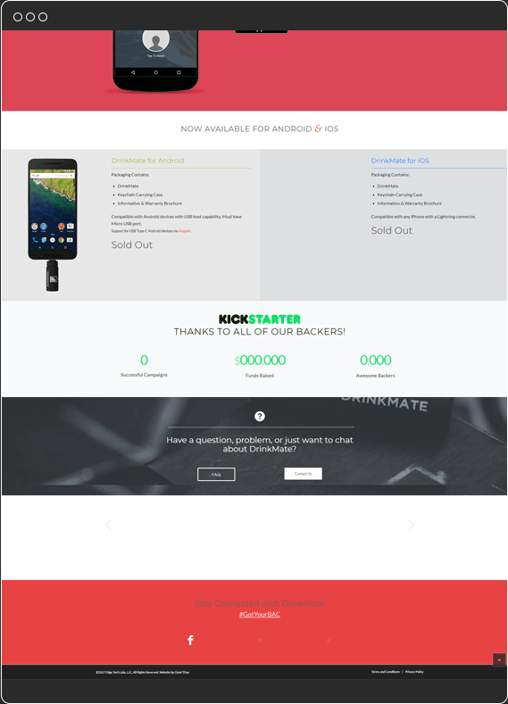 Drinkmate - Breathalyzer - Custom IoT Application Design and Development by Systango