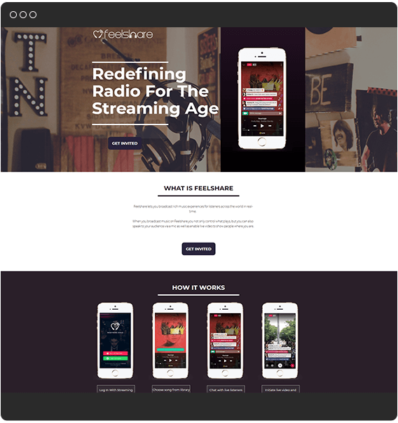 Feelshare - Custom Musical Social Media App Development by Systango 