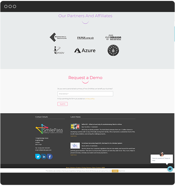 Smilepass - Custom Industrial IoT Identity Authentication App Development by Systango